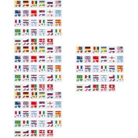 FRCOLOR 464 Pièces Voyage Adultes Carte De Sport Visage Uni Indépendance Eau Accessoires Faveur Décorations Décoration Lèvres