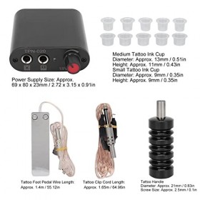 Kit de Machine à Tatouer, 10 Bobines Dalimentation Complète avec Fréquence Réglable et Cadre Léger, Facile à Utiliser 90-265