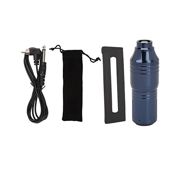 Kit de Tatouage Stylo Rotatif Puissant avec Interfacepour Ligne de Coupe Frappant le Tatouage de Brouillard Rose rouge