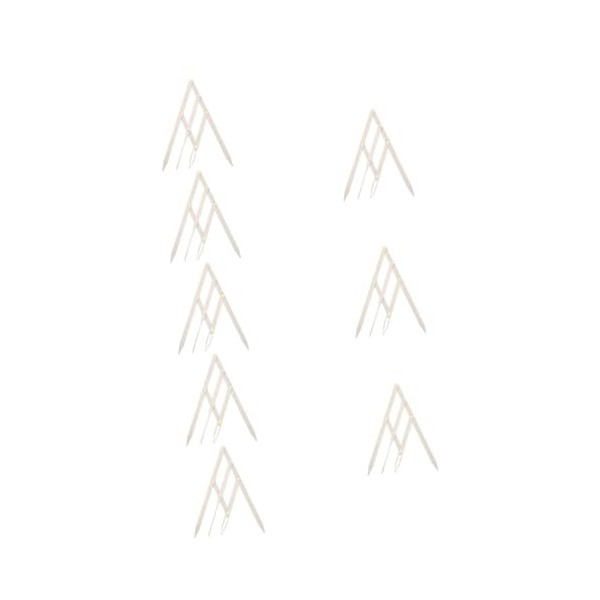 FRCOLOR 7 Pièces Échelle De Deuxième Génération Pochoirs En Métal Étrier De Maquillage Microblading Pochoir Pour Sourcils Tra