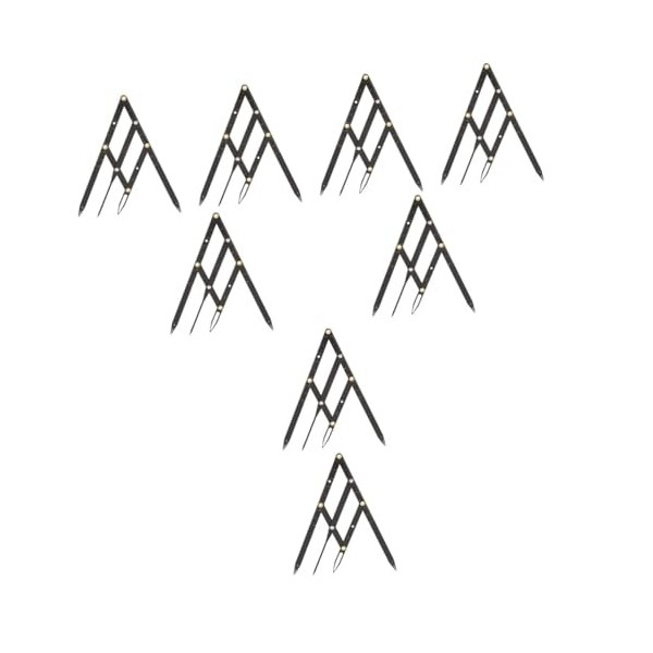 FRCOLOR 7 Pièces Échelle De Deuxième Génération Pochoirs En Métal Étrier De Maquillage Microblading Pochoir Pour Sourcils Tra