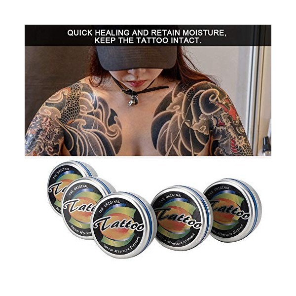 24pcs crème de guérison après soin de tatouage, crème de réparation de cicatrice de tatouage, fournitures de tatouage pour fa