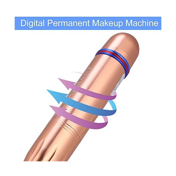 Machine de maquillage permanent numérique électrique, Stylo pour microblading sourcils lèvres avec aiguilles cartouches, Mach