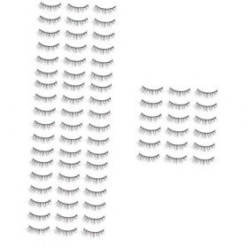 Mipcase 80 Paires De Bandes De Cils Bandes De Cils De Maquillage Cils Avec Étui À Cils De Couleur Cils En Vrac Faux Cils Cour