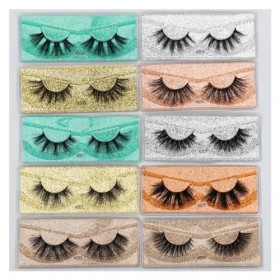 UAMOU Cils de vison en désordre cils de vison 3d faux cils doux naturels faux cils moelleux en vrac Cheerfully Color : Mix 1