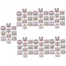 Beaupretty 70 Feuilles DAutocollants Pour Le Visage DHalloween Kit De Maquillage Squelette Autocollants De Festival Tatouag