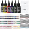 Tatooine Kit de tatouage, 54pcs 5ML Encres de tatouage, 6pcs 20ML Encre de tatouage, 10 Aiguille de tatouage 5M1, 7M1 , 20 A