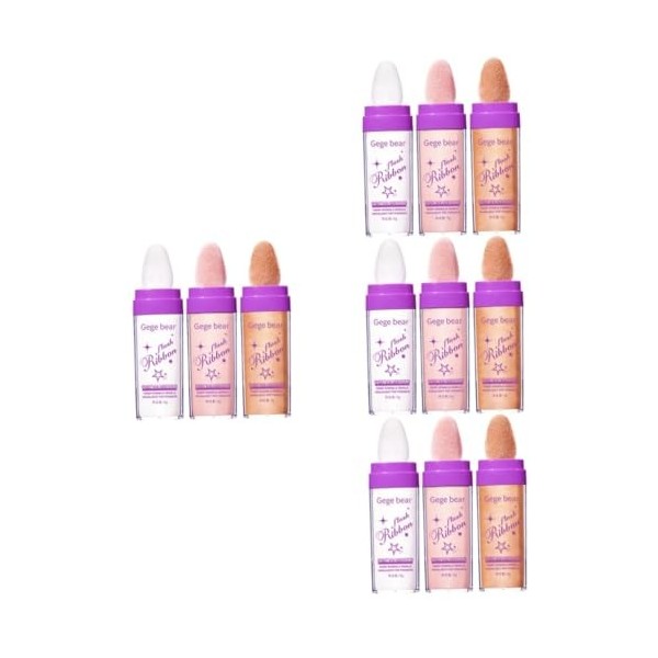 minkissy 9 Pièces Poudre De Surbrillance Pat Poudre Pour Le Visage De Poudre De Surligneur Compact Fée Surbrillance Tapotemen