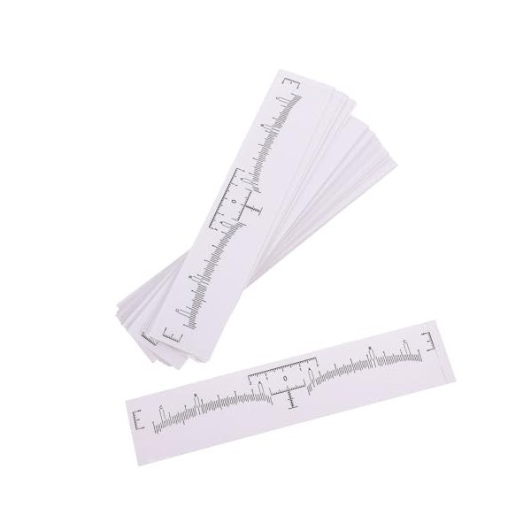 minkissy Règle De Des Sourcils Jetable 500 Pièces Règle Des Sourcils Autocollant Kit De Forme Des Sourcils Règle De Cartograp