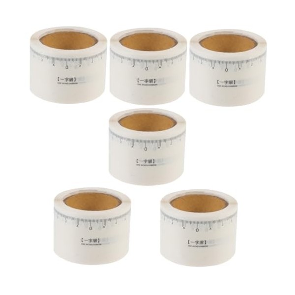 FRCOLOR 5 Rouleaux Règle De Des Sourcils Autocollants De Maquillage Outils De Maquillage Kit De Maquillage Outil DÉtrier Out