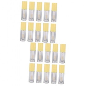 POPETPOP 20 Pièces De Brillant à Lèvres Kit De Fabrication De Brillant à Lèvres Bouteilles Dhuile à Lèvres Rechargeables Rou