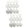 FRCOLOR 24 Pièces Porte-clés Miroir De Maquillage Porte-clés Miroir Suspendu Porte-clés Miroir Portable Pendentif Clé Mini Mi