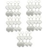 FRCOLOR 24 Pièces Porte-clés Miroir De Maquillage Porte-clés Miroir Suspendu Porte-clés Miroir Portable Pendentif Clé Mini Mi