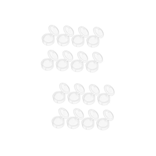 FRCOLOR 48 Pièces Boîte De Fard à Paupières Vide Conteneurs en Plastique Pot De Maquillage avec Couvercles Petits Contenants