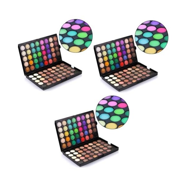 FOMIYES 3 Pièces 80 Mat Fard À Paupières Mat Fard À Paupières Mat Crème Fard À Paupières Maquillage Palette Fard À Paupières 