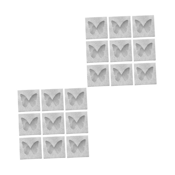 FRCOLOR Lot de 60 boîtes de rangement creuses pour cils - Avec plateaux en forme de cercle - Boîte demballage carrée - Faux 
