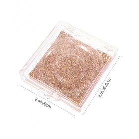 FRCOLOR 24 Pièces Boîte À Cils Carrée Étuis À Cils Scintillants Étui À Faux-Cils Récipient De Fard À Paupières Vide Porte-Fau