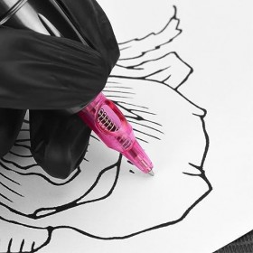 Stylo à Bille De Tatouage, 100 Pièces, 5 Couleurs, Entraînement des Compétences, Cartouches De Stylo De Tatouage, Stylo à Enc