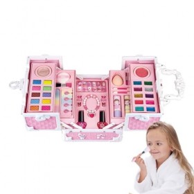 WESTCH Childrens Washable Makeup Set, Childrens Washable Cute Makeup Tools, Kids Make Up, Portable Kids Makeup Sets, Water-So