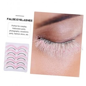 Housoutil 25 Paires De Faux Cils Colorés Cils Colorés Faux Cils Faux Cils DHalloween Faux Cils Dramatiques Faux Cils De Fête