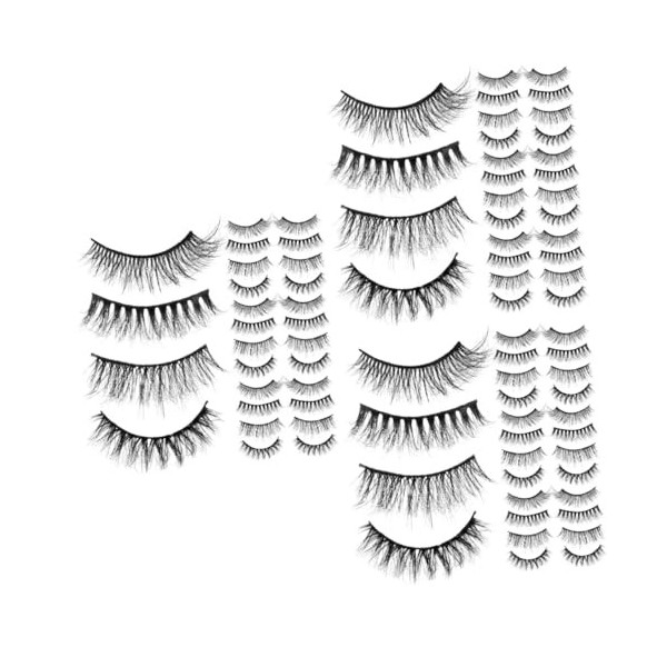 DOITOOL 60 Paires Cils Mascara Tridimensionnel Imitation Vison