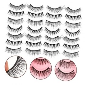 DOITOOL 60 Paires Cils Mascara Tridimensionnel Imitation Vison