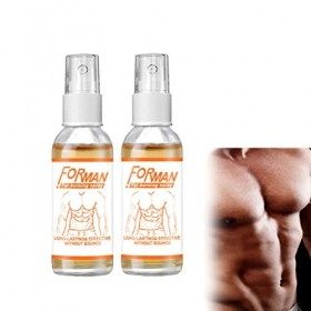 Gynecomastia Chest Tightening Spray, 2Pcs Gynécomastie Spray Fondant Cellulite, Spray de réduction de la graisse de la poitri