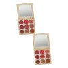 minkissy 2 Pcs 9 Palette De Maquillage En Poudre Fard À Paupières Scintillant Palette De Paillettes Maquillage Fard À Paupièr