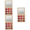 minkissy 2 Pcs 9 Palette De Maquillage En Poudre Fard À Paupières Scintillant Palette De Paillettes Maquillage Fard À Paupièr