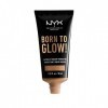 NYX Professional Makeup Fond de Teint Éclat Born to Glow, Fini Éclatant, Couvrance Moyenne Modulable, Formule Vegan, Teinte :