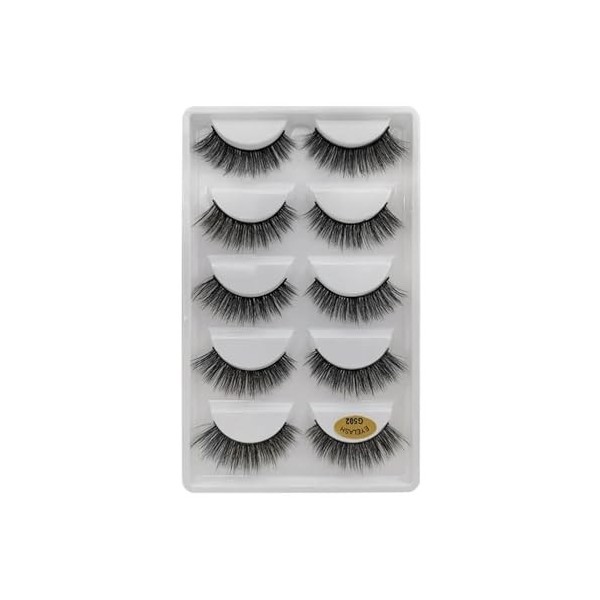 UAMOU En vrac 2/50/100 boîtes de Faux Cils 3D Cils de vison Volume naturel Extension de Cils Faux Cils en vrac Cilios Cheerfu