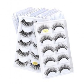 UAMOU En vrac 2/50/100 boîtes de Faux Cils 3D Cils de vison Volume naturel Extension de Cils Faux Cils en vrac Cilios Cheerfu