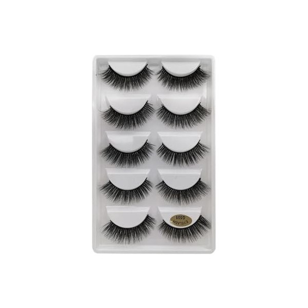 UAMOU En vrac 2/50/100 boîtes de Faux Cils 3D Cils de vison Volume naturel Extension de Cils Faux Cils en vrac Cilios Cheerfu