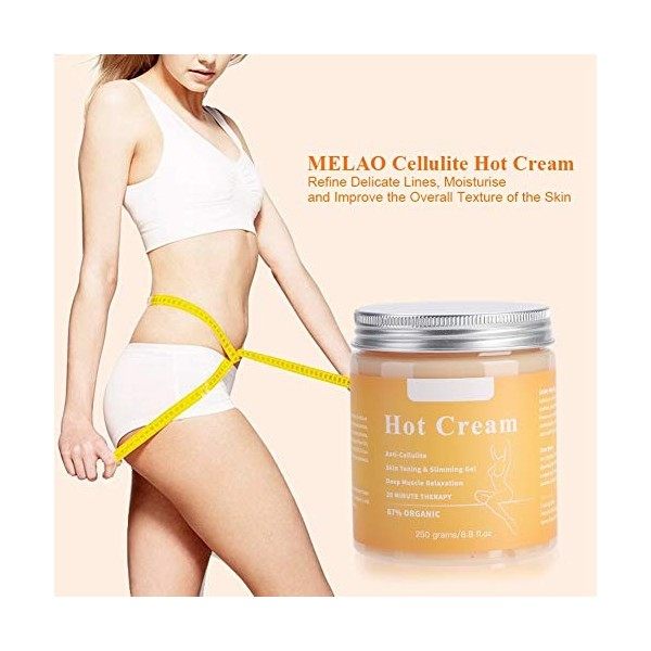 Crème Raffermissante, Crème Anti Cellulite, Gel de Massage Brûlant pour la Graisse Corporelle Perte de Poids, Crème Brûlante 