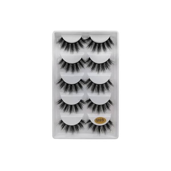 UAMOU En vrac 2/50/100 boîtes de Faux Cils 3D Cils de vison Volume naturel Extension de Cils Faux Cils en vrac Cilios Cheerfu