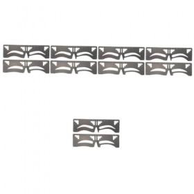 Didiseaon 10 Pièces Règle À Sourcils Encreurs Règle De Pochoir À Sourcils Pochoir De Microblading Tampon À Sourcils Outil De 