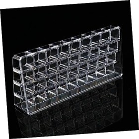 FRCOLOR Lot de 2 étagères pour rouge à lèvres Vanity - Compartiment de rangement transparent pour rouge à lèvres - Boîte de r