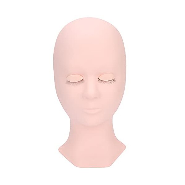 Tête De Pratique Dextensions De Cils En Silicone, Double Paupière, Formation des Cils, Tête De Pratique De Maquillage Pour D