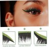 POPETPOP 32 Paires Autocollants Faux Cils Autocollants De Cils Scintillants Cil Dramatique Bande Deye-liner Autocollante Eye