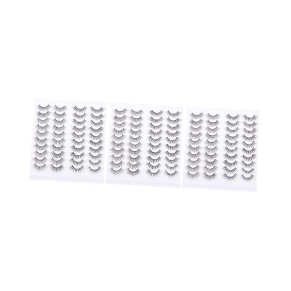 Didiseaon 60 Paires De Faux Cils Artificiels Costume Noir Kit DExtension De Cils Outils De Cils Pour Extensions De Cils Cost