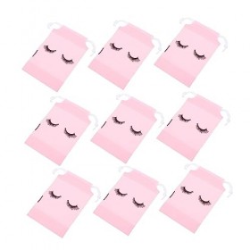 DOITOOL 200 Pièces Sac De Rangement Poutre Trousse De Voyage De Maquillage De Cils Nettoyant Cils pour Extensions Sacs à Cils