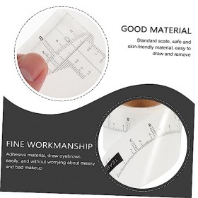 DOITOOL 4 Rouleaux Règle De Des Sourcils Lame Rasoir Etiquette Autocollante Crayon à Sourcils Se Réconcilier Autocollants Fem