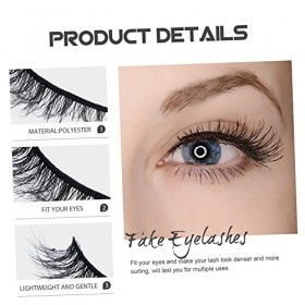 Didiseaon 80 Paires Cils Ioni Pestañas Postizas Nature 3d Fournitures De Maquillage Produits De Beauté Imitation Vison Masse