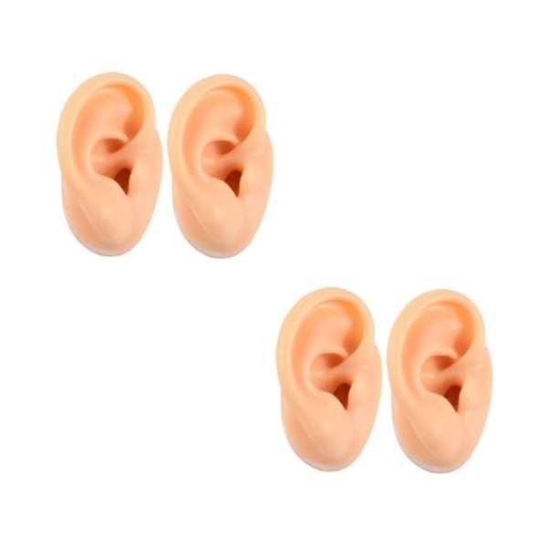 FRCOLOR 6 Pièces Modèle Doreille En Silicone Modèle De Corps Humain Fausses Oreilles Modèle Ponctuel Modèle Doreille Humain