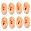 FRCOLOR 6 Pièces Modèle Doreille En Silicone Modèle De Corps Humain Fausses Oreilles Modèle Ponctuel Modèle Doreille Humain