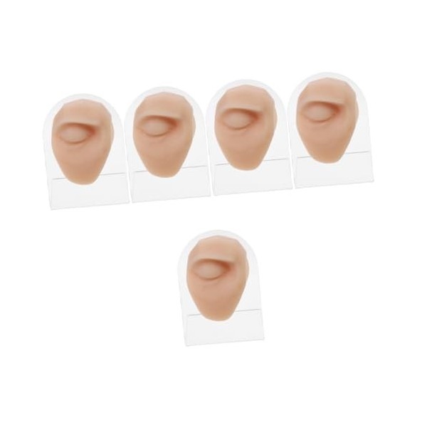 minkissy 2 Pièces Modèle Oeil Droit Silicone Formation Peau Maquillage Des Yeux Pratique Pratique Visage Meilleur Rose Jouet 