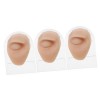 minkissy 2 Pièces Modèle Oeil Droit Silicone Formation Peau Maquillage Des Yeux Pratique Pratique Visage Meilleur Rose Jouet 