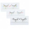 Beaupretty 9 Paires Faux Cils à Paillettes Maquillage De Fierté Cils De Couleur Tenue De Fierté Cils Pour Le Maquillage Des F