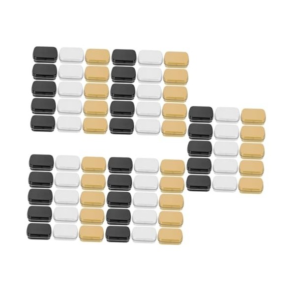minkissy 45 Pcs Mini Boîte En Fer Blanc Étui À De Voyage Boîte À Café En Fer Blanc Boîtes Scellées Pour Aliments Étui De Prot