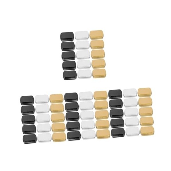 minkissy 45 Pcs Mini Boîte En Fer Blanc Étui À De Voyage Boîte À Café En Fer Blanc Boîtes Scellées Pour Aliments Étui De Prot